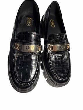 GBG Los Angeles Lug Sole Chain Preppy Loafers Sz 8.5